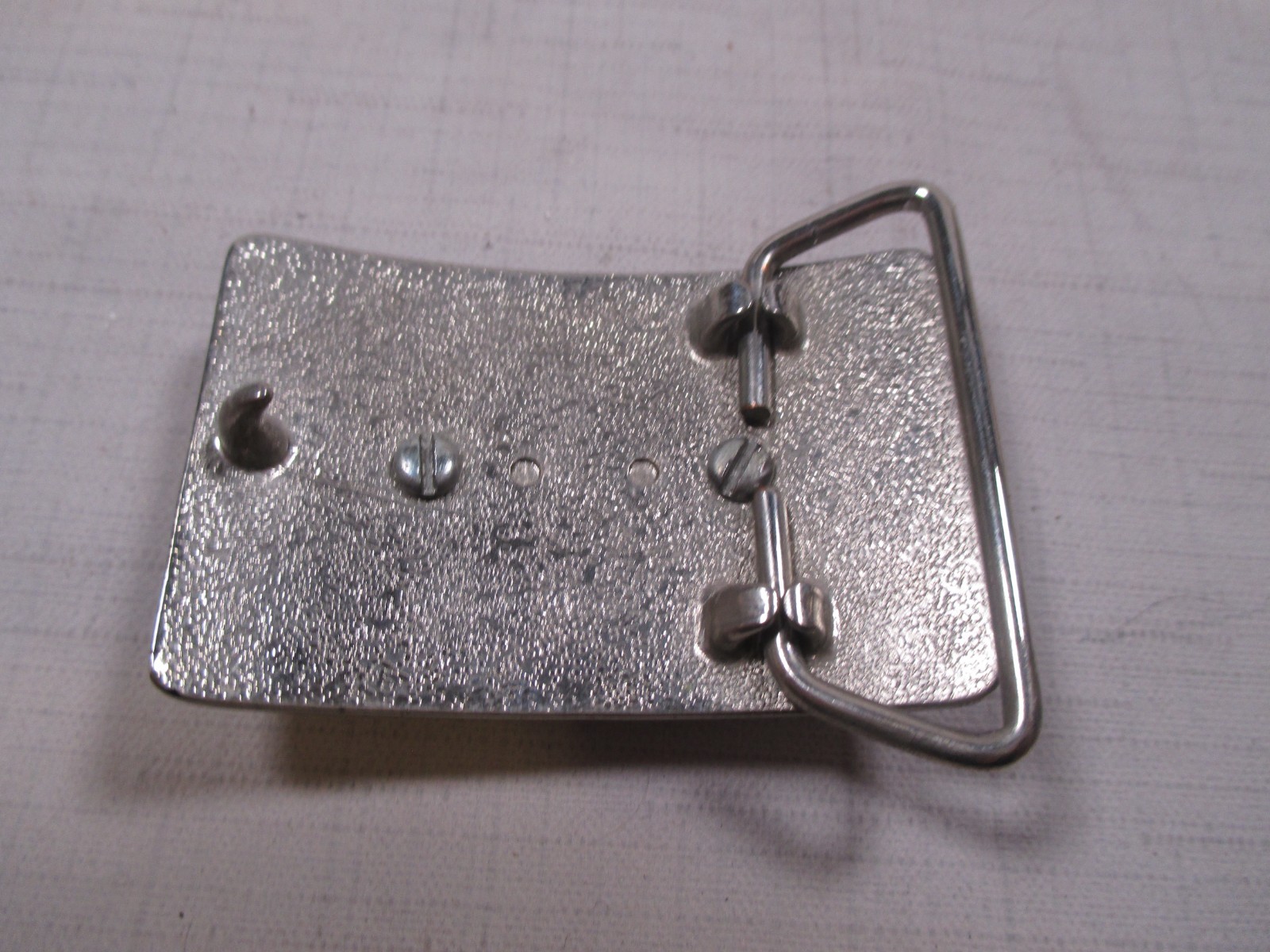 Classic Vintage Western Cowboy Cowgirl Antiqued Silver Belt Buckle With Stone