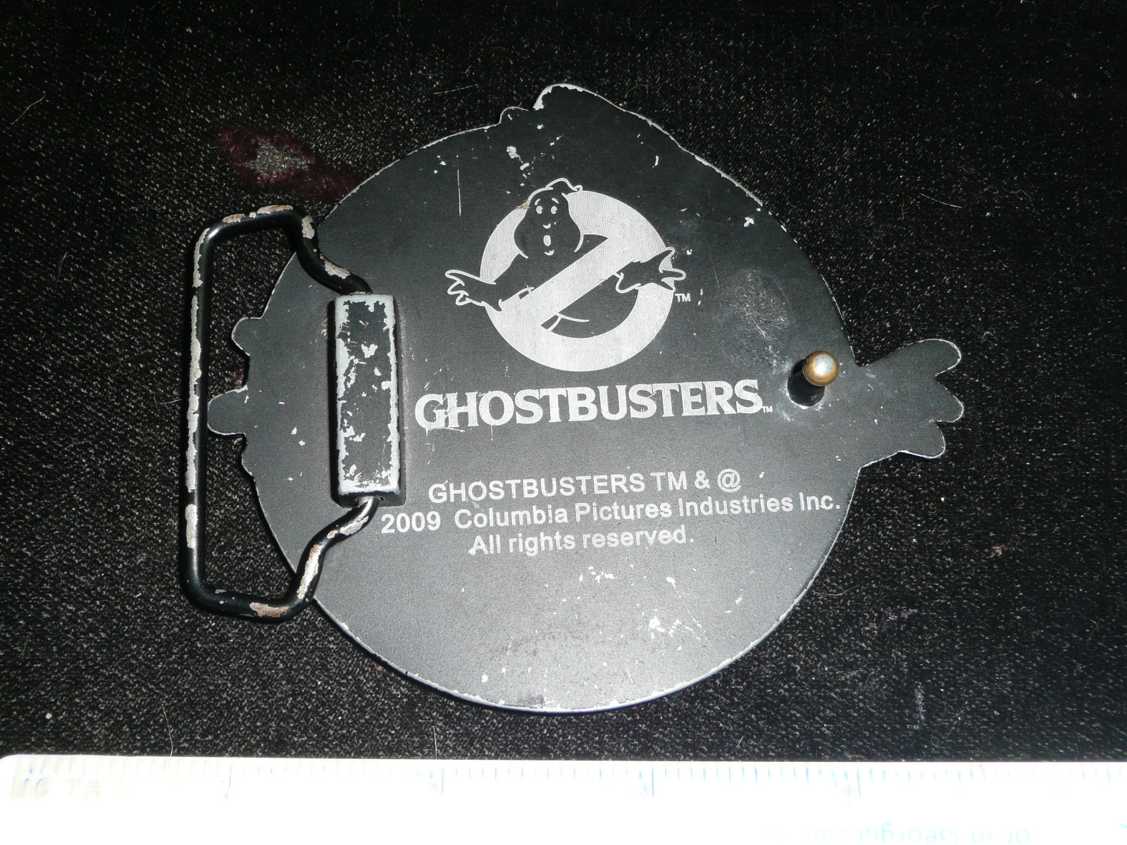 GHOST BUSTERS BELT BUCKLE GLOWS IN THE DARK COOL!!