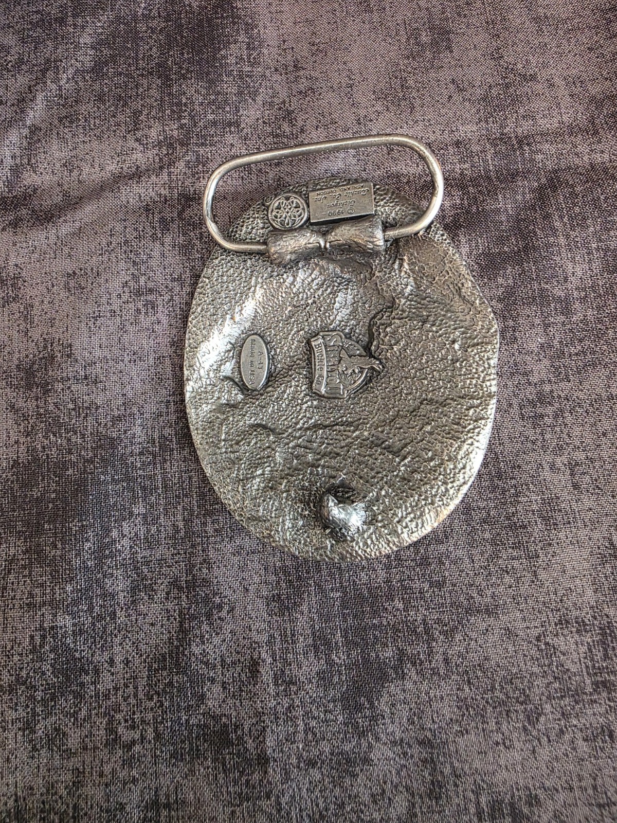 Vintage Colorado Bald Eagle Pewter Belt Buckle Siskiyou Buckle Co Americana 1990
