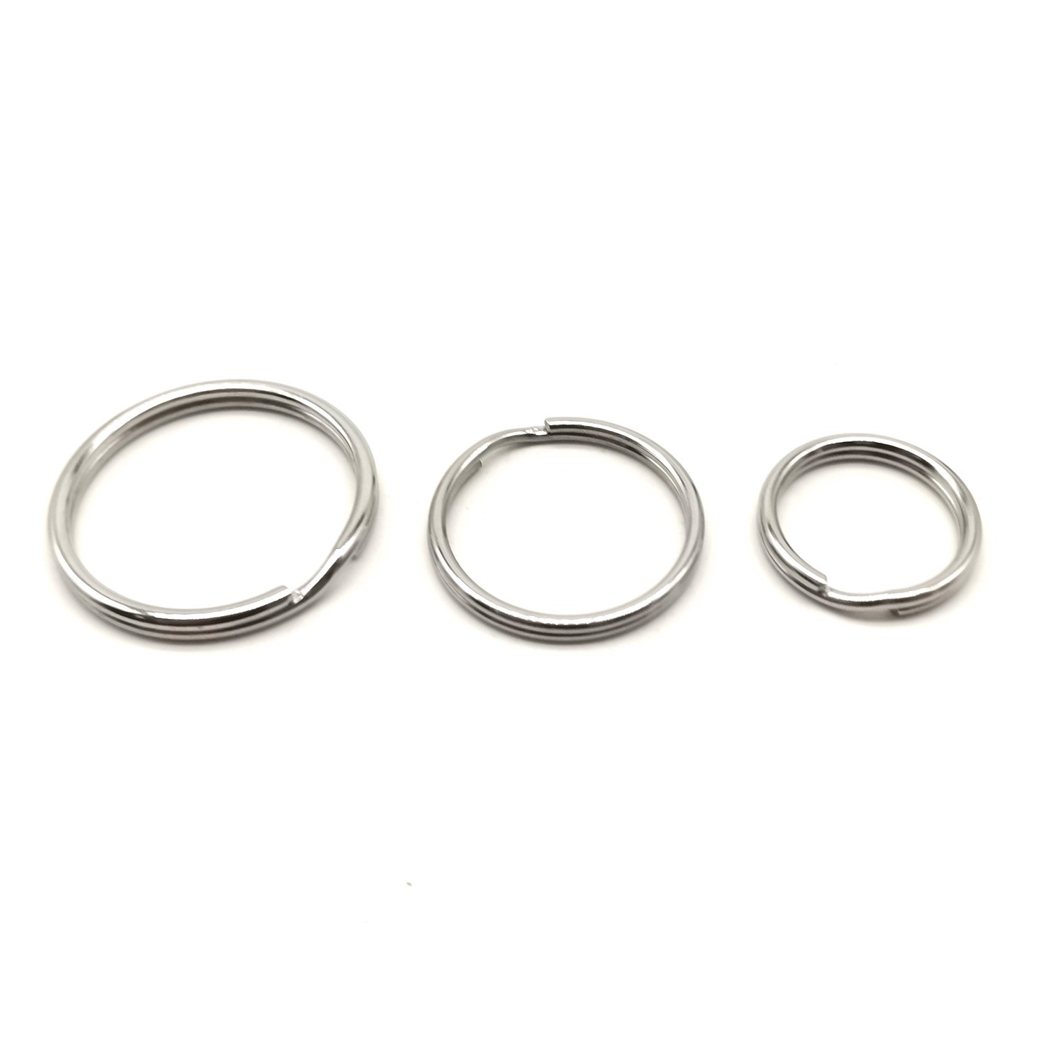 Stainless Keyrings Round Circle Split Ring 20/25/30mm lot