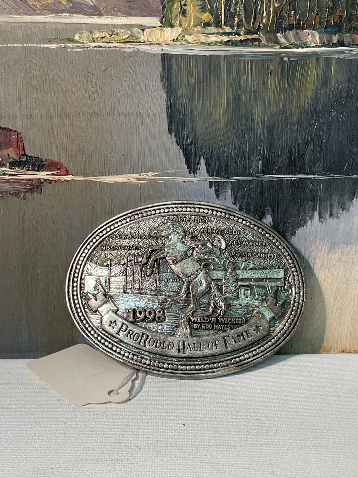 1998 Pro Rodeo Hall of Fame buckle