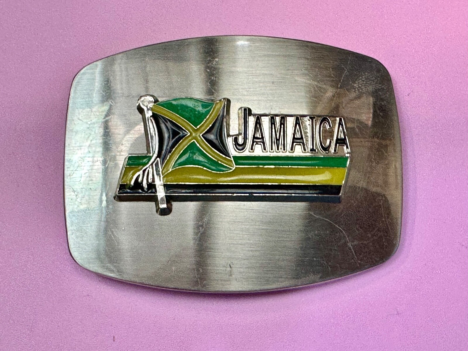 Jamaica Flag Novelty Jamaican Rasta Caribbean Montego Bay Belt Buckle