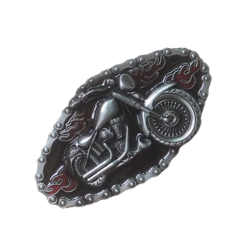 Teen Metal Oval Belt Buckle Rock Fans Relief Pattern Belt Buckle Replacements
