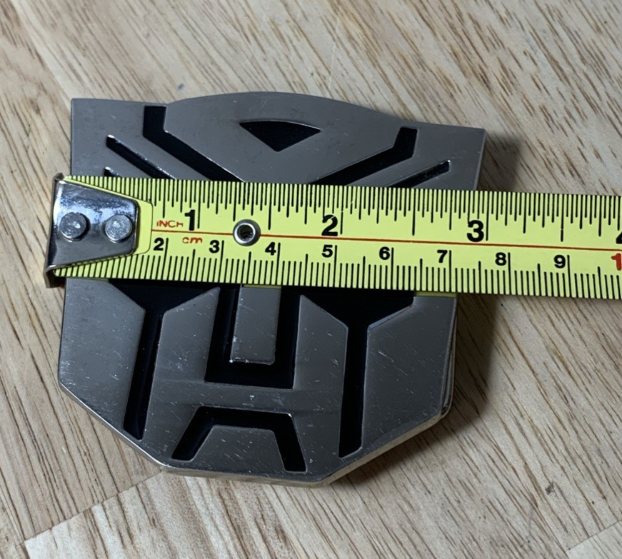 **TRANSFORMERS AUTOBOTS** EMBLEM BELT BUCKLE Chrome/Black look