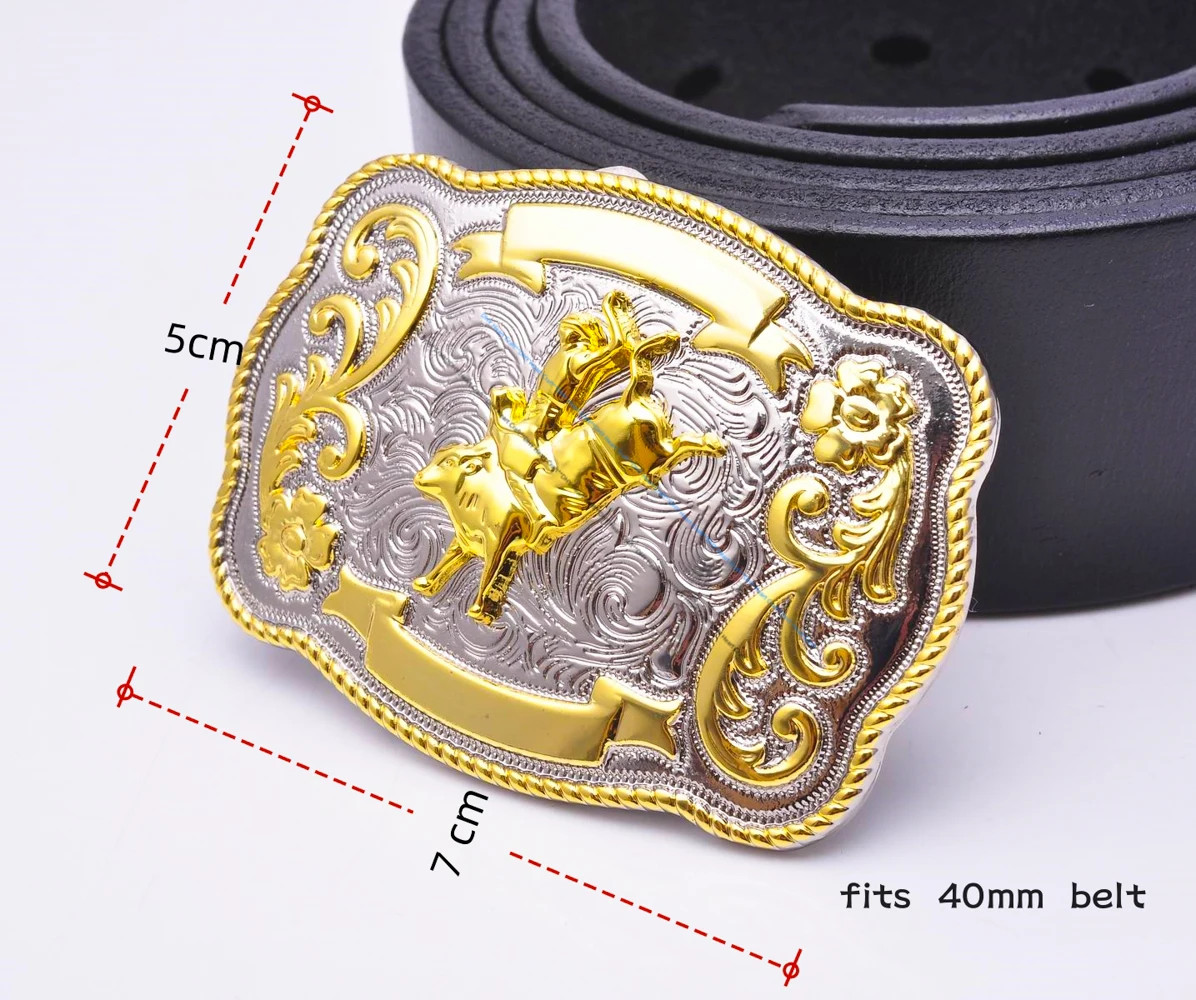 69*50MM Inner 40MM ROCK BULL RIDE RODEO RODEO COWBOY TEXAS WESTERN SHINE BELT BU
