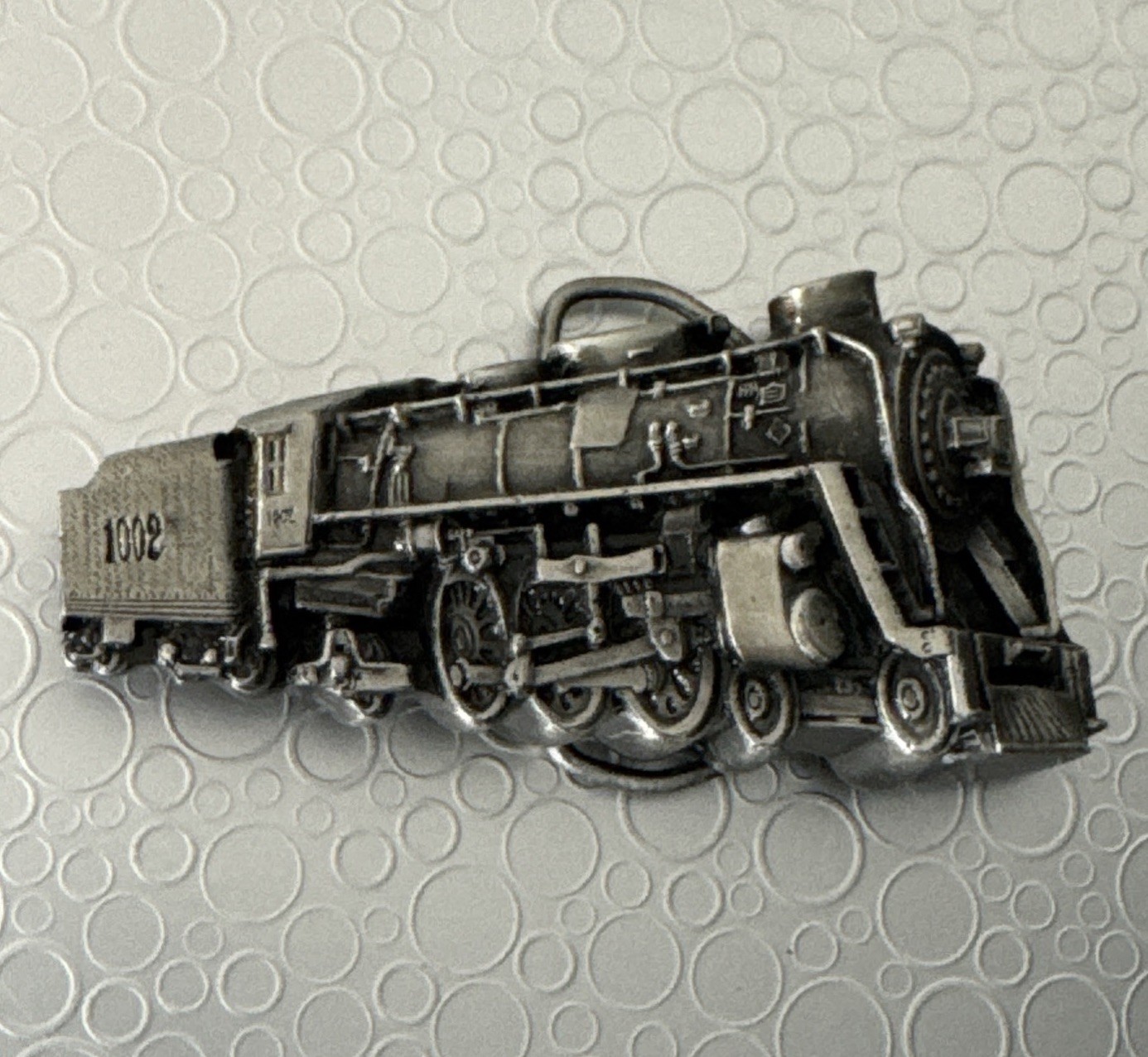 Vintage 1978 Bergamot Brass Works Locomotive Train Belt Buckle 1002 K-39