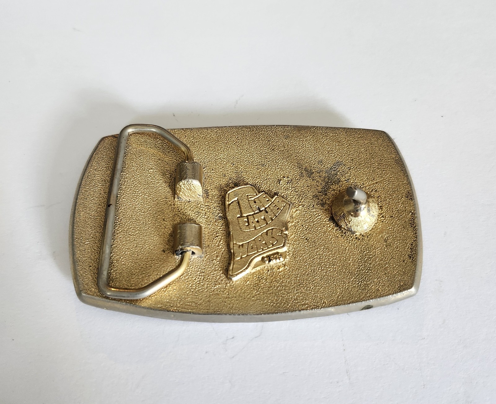 Vintage Pair of Honda Goldwing Motorcycle Belt Buckles Raintree Leather Buckle