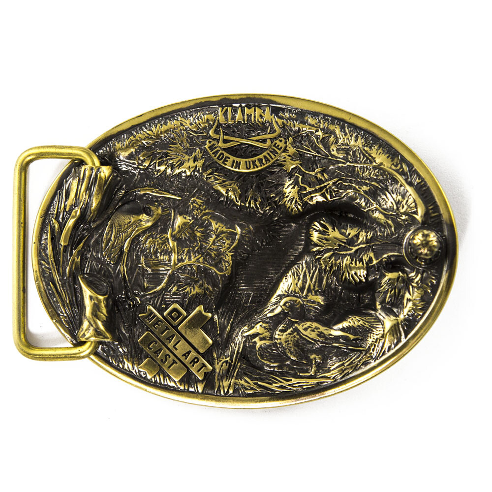 Duck hunting belt buckle, Trophy duck season hunter gift