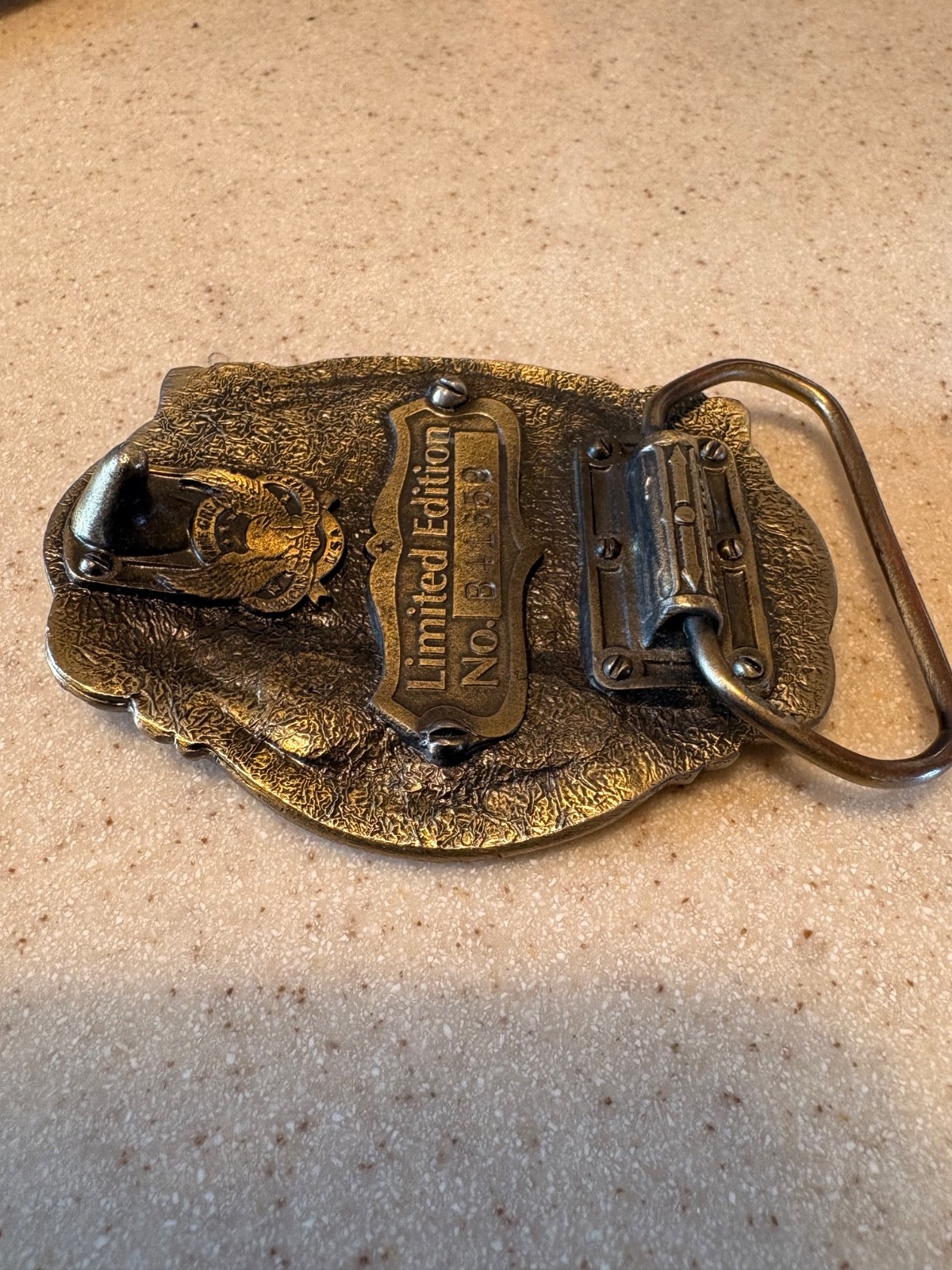 1987 BRASS UNITED STATES CONSTITUTION BELT BUCKLE – 200TH ANNIVERSARY
