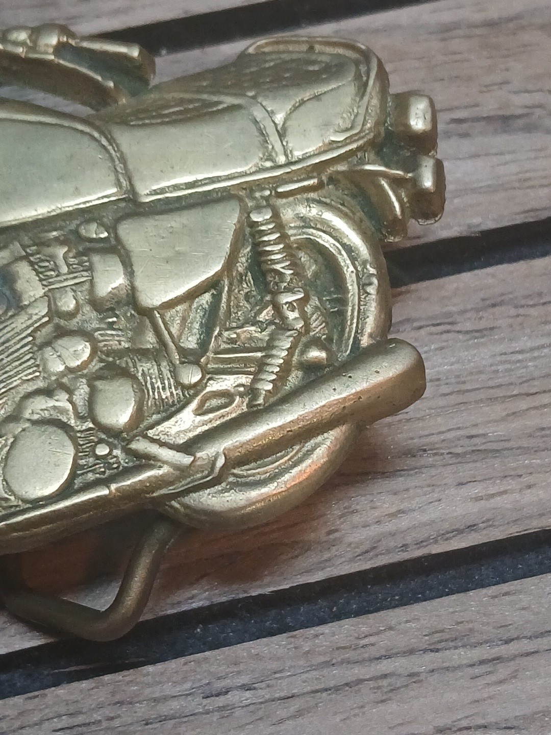 Motorcycle Belt Buckle BBB Baron Buckle Solid Brass 1978 Taiwan 6099 Vtg (WG)