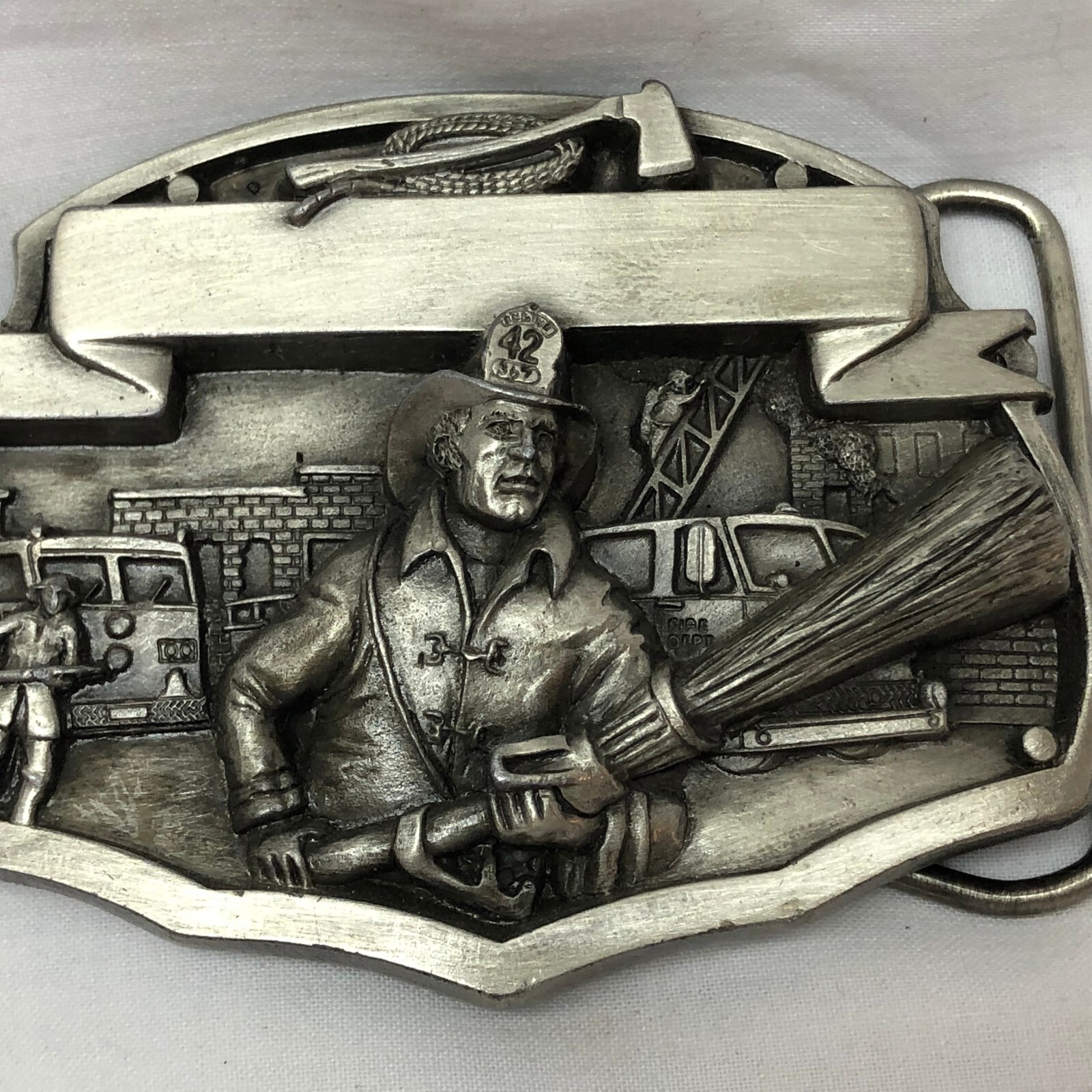 Arroyo Grande Buckle Co. 1987 Fireman Belt Buckle Limited Edition 146 Made in US