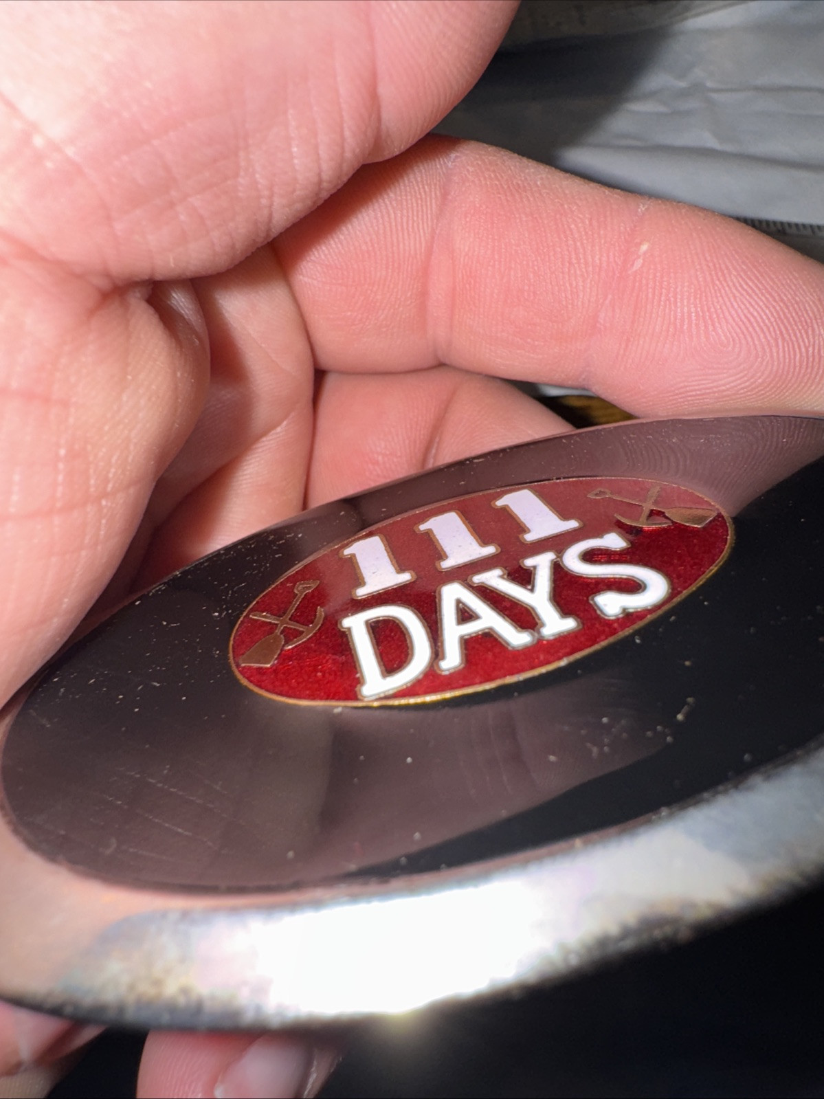 Vintage 111days Coal Miner Strike Memorial Silver Belt Buckle Rare Freeship