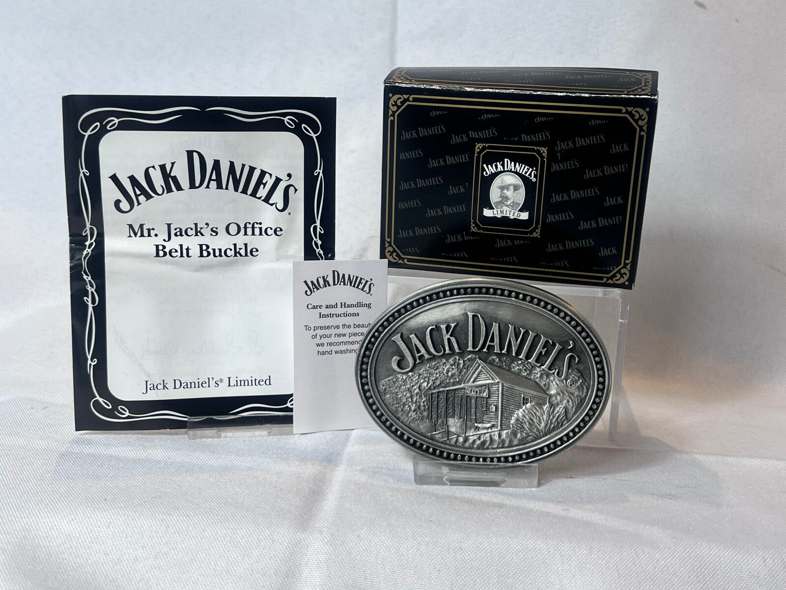 2006 Jack Daniels Belt Buckle Mr. Jack&rsquo;s Office Tennessee Whiskey In Box