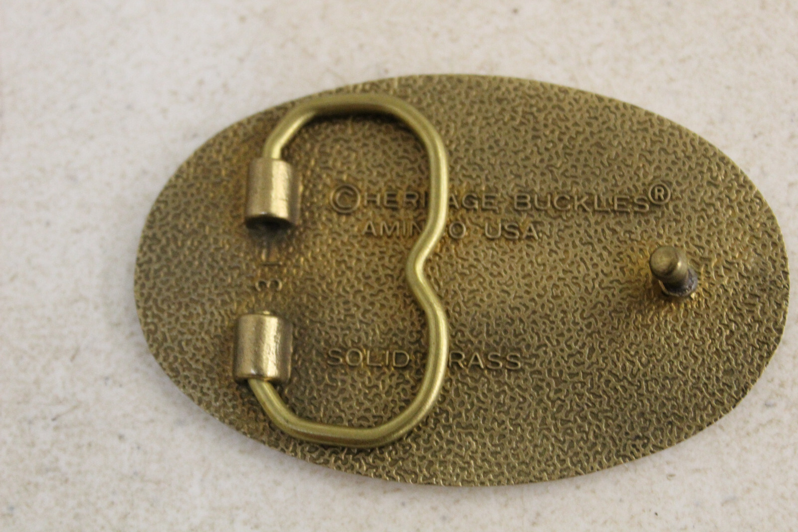 Fire Fighter Buckle Brass