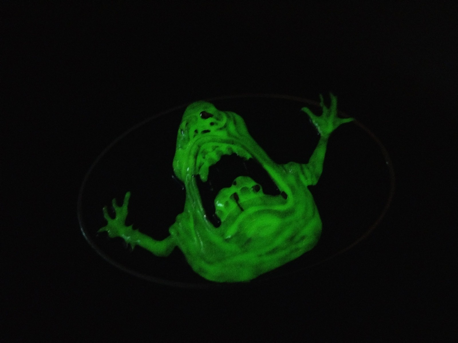 2010 Ghostbusters SLIMER Ghost 3D Belt Buckle Glow-In-Dark RARE