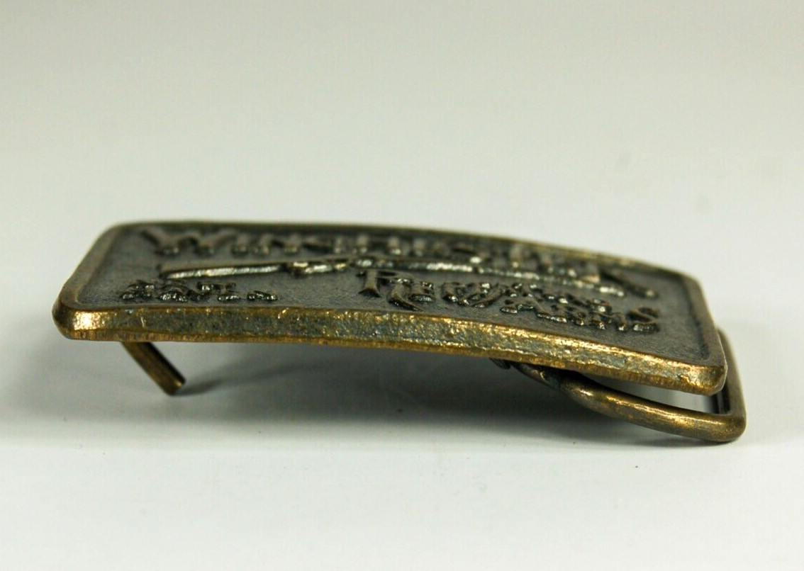 Winchester Repeating Arms brass belt buckle western 2.5inch