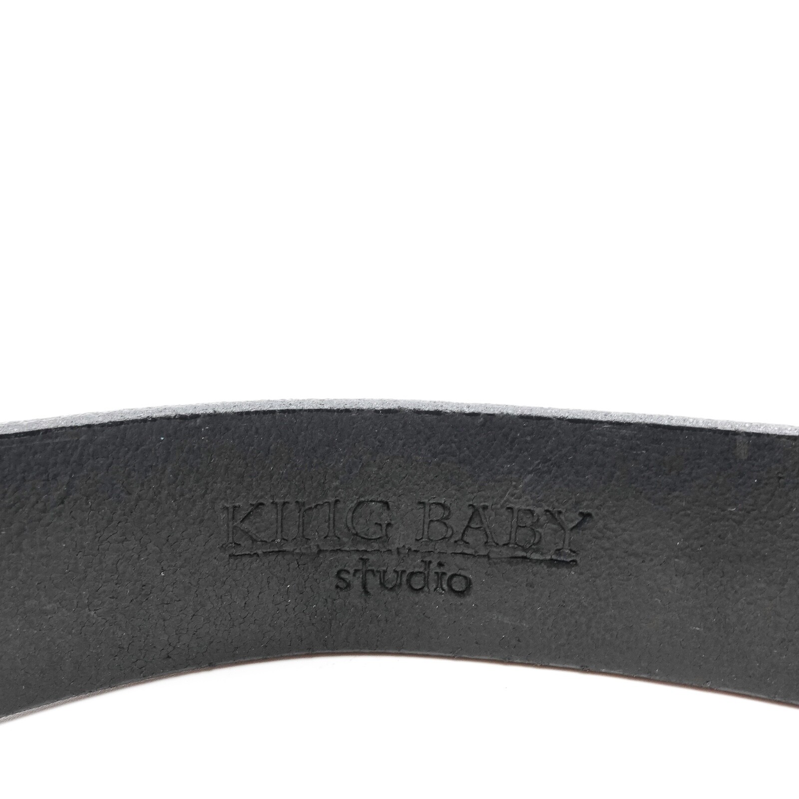 King Baby Engraved Scroll Garrison Concho Buckle Size 34 Silver .925