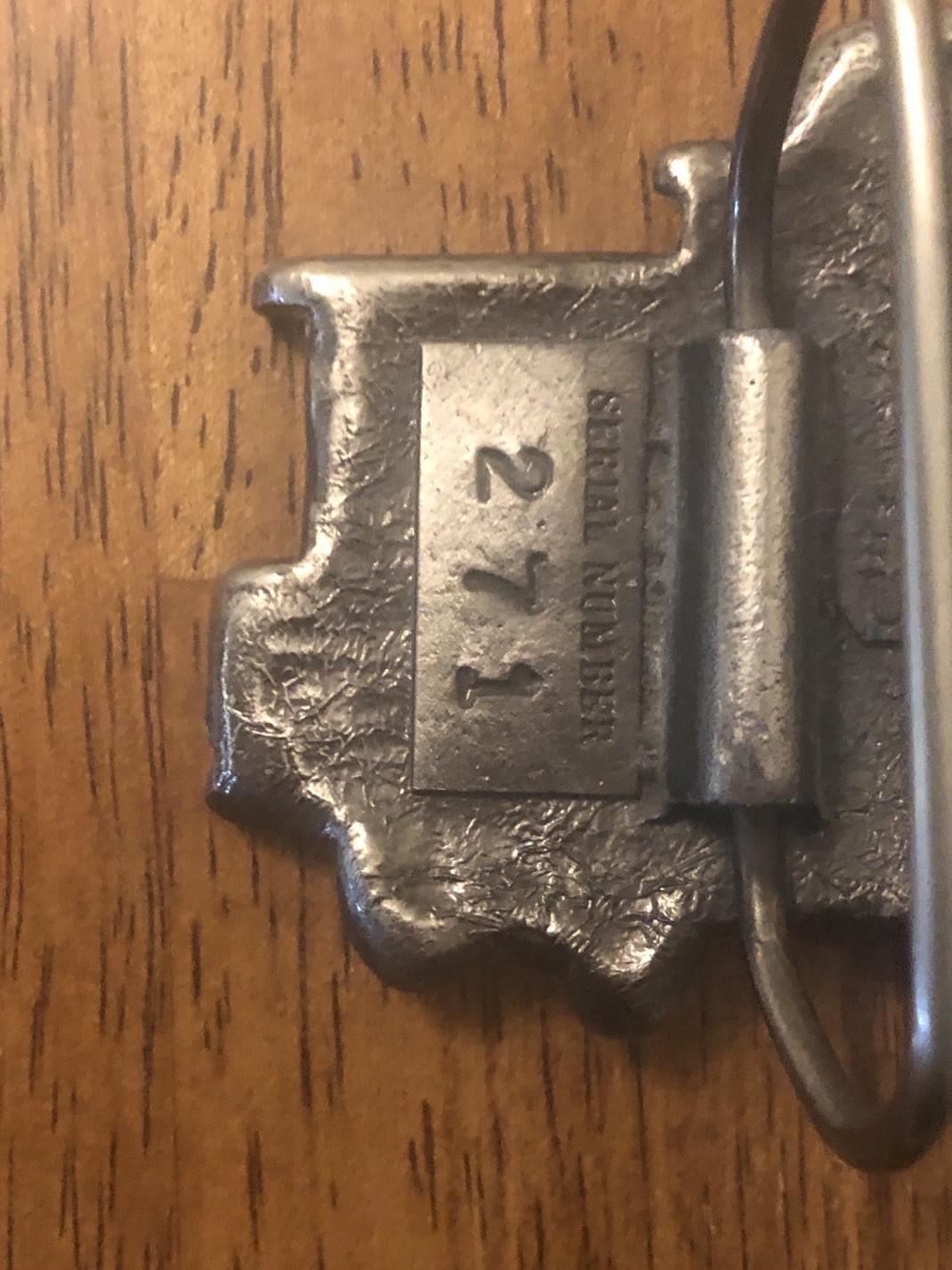 Train Car Caboose Belt Buckle Great American Buckle Co.Pewter 1979 Ltd Ed USA