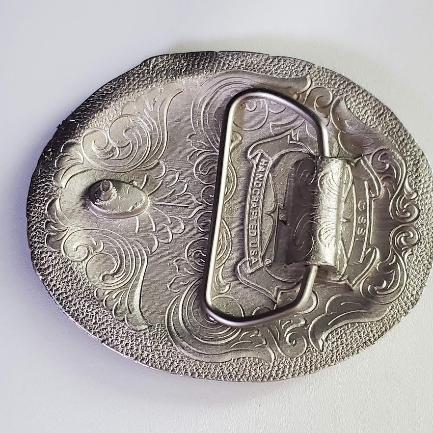 SSI Southwestern Hopi-inspired Sunface Belt Buckle Silver Gold Tone Metal