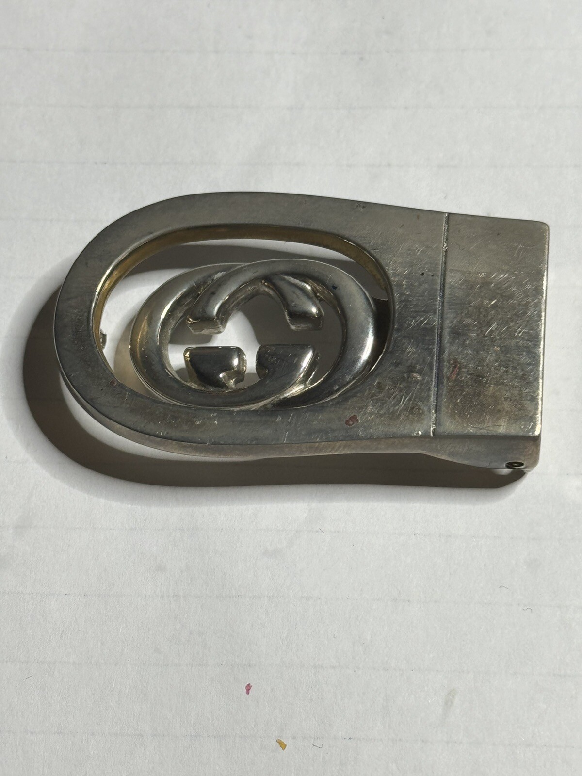 GUCCI Interlocking Buckle PARFUMS MOD BREV 3cm x 5cm For Belt 2cm