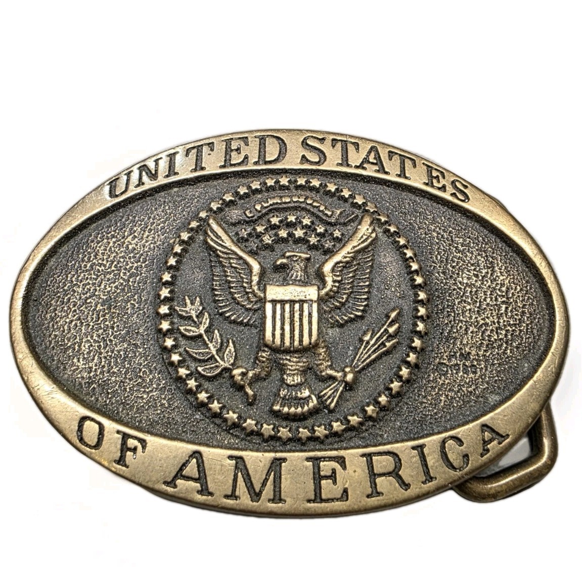 Heritage Mint United States of America Eagle Seal Solid Brass Belt Buckle 5401