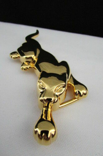 Men Women Teen Fashion Buckle Gold Metal Panther Narrow Skinny Belt Animal