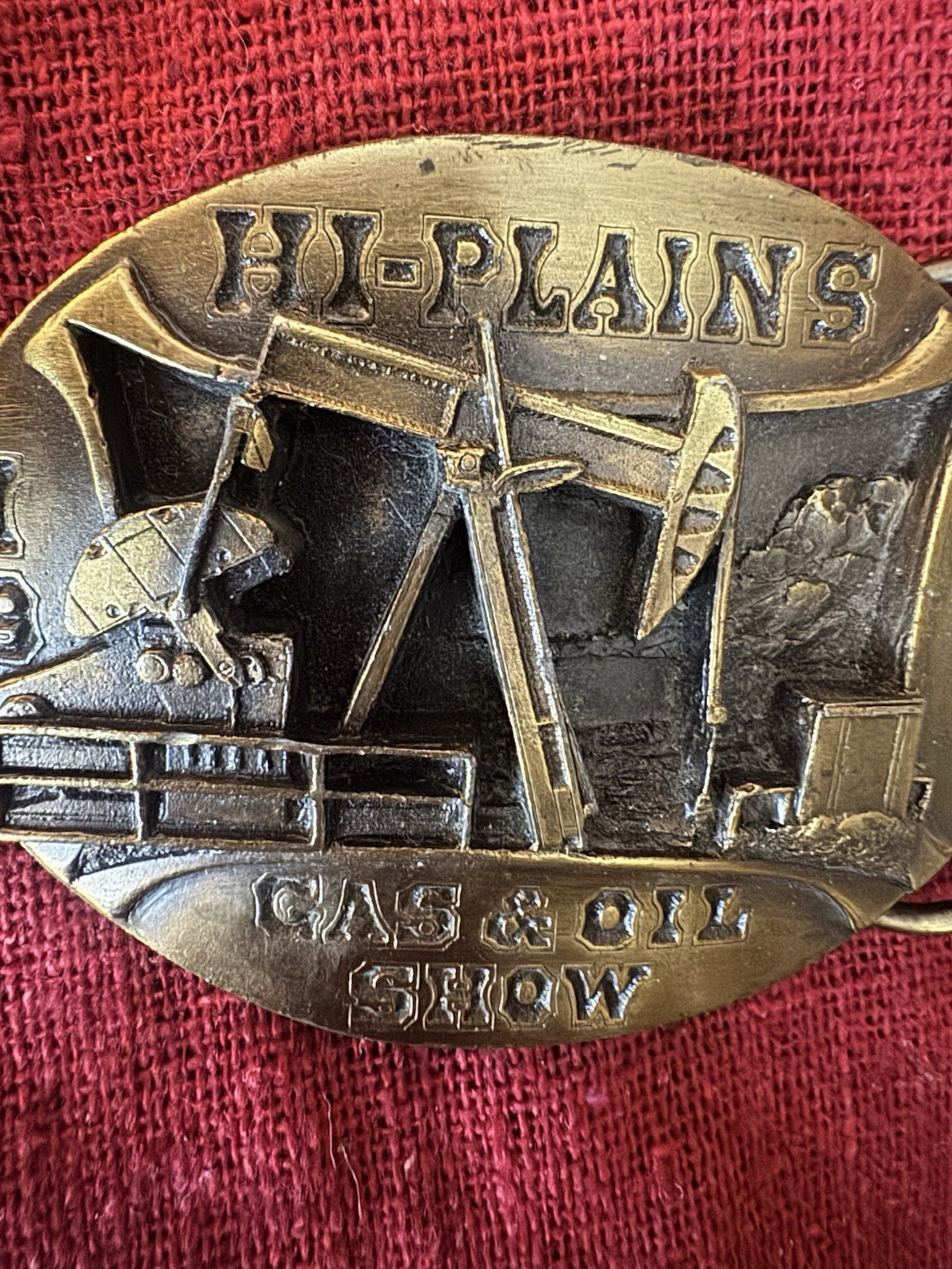 1991 Hi-Plains Gas & Oil Show Belt Buckle Ltd Ed #29/500 Guymon Oklahoma