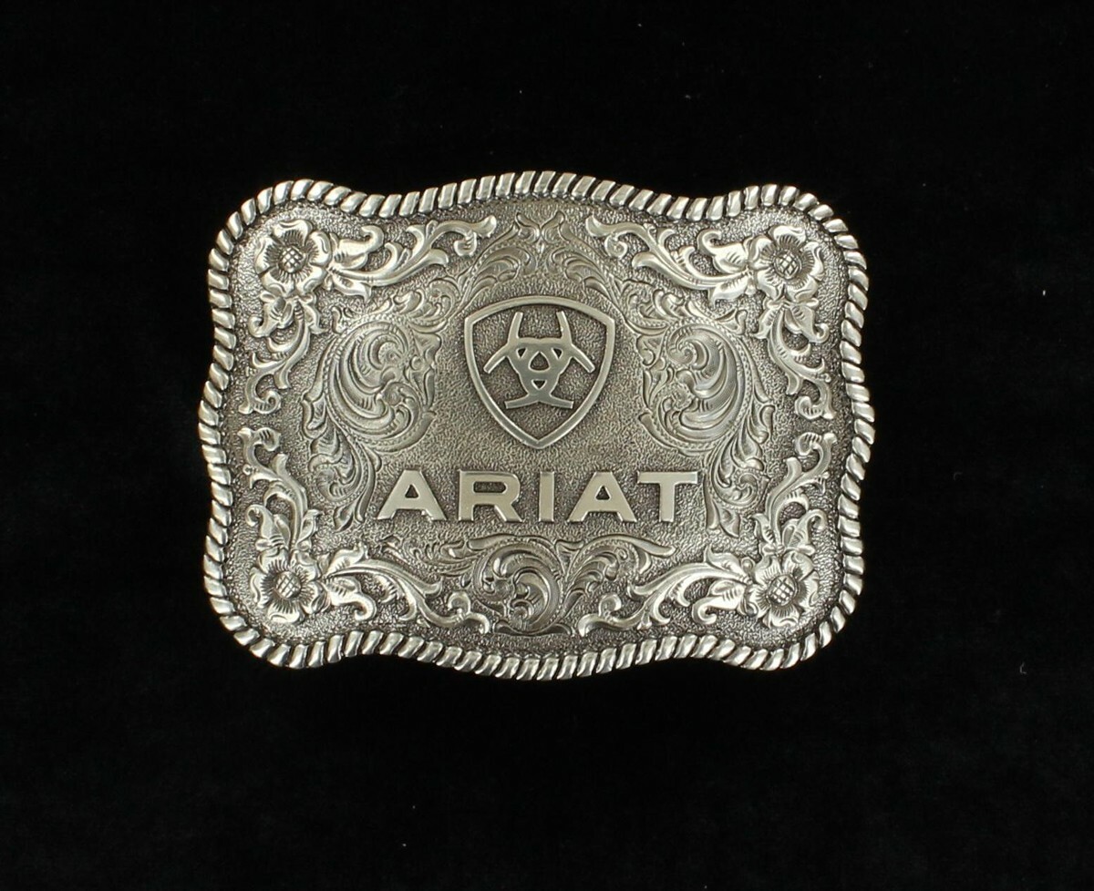 Ariat Antique Silver Shield Rectangular Logo A37006