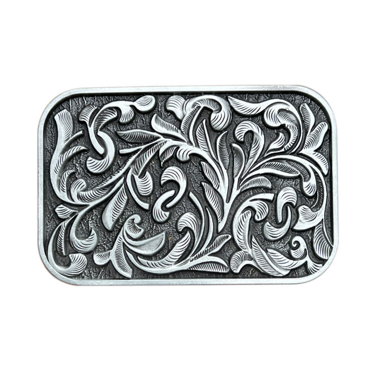 Patterned belt buckle for men&rsquo;s Western cowboy motorcycle riding