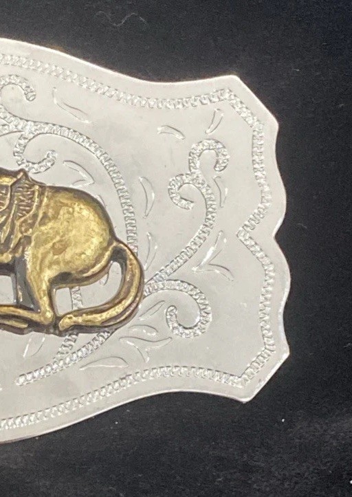 Vintage Western Cowboy Rodeo Horse Belt Buckle – Made in Hong Kong Unbranded