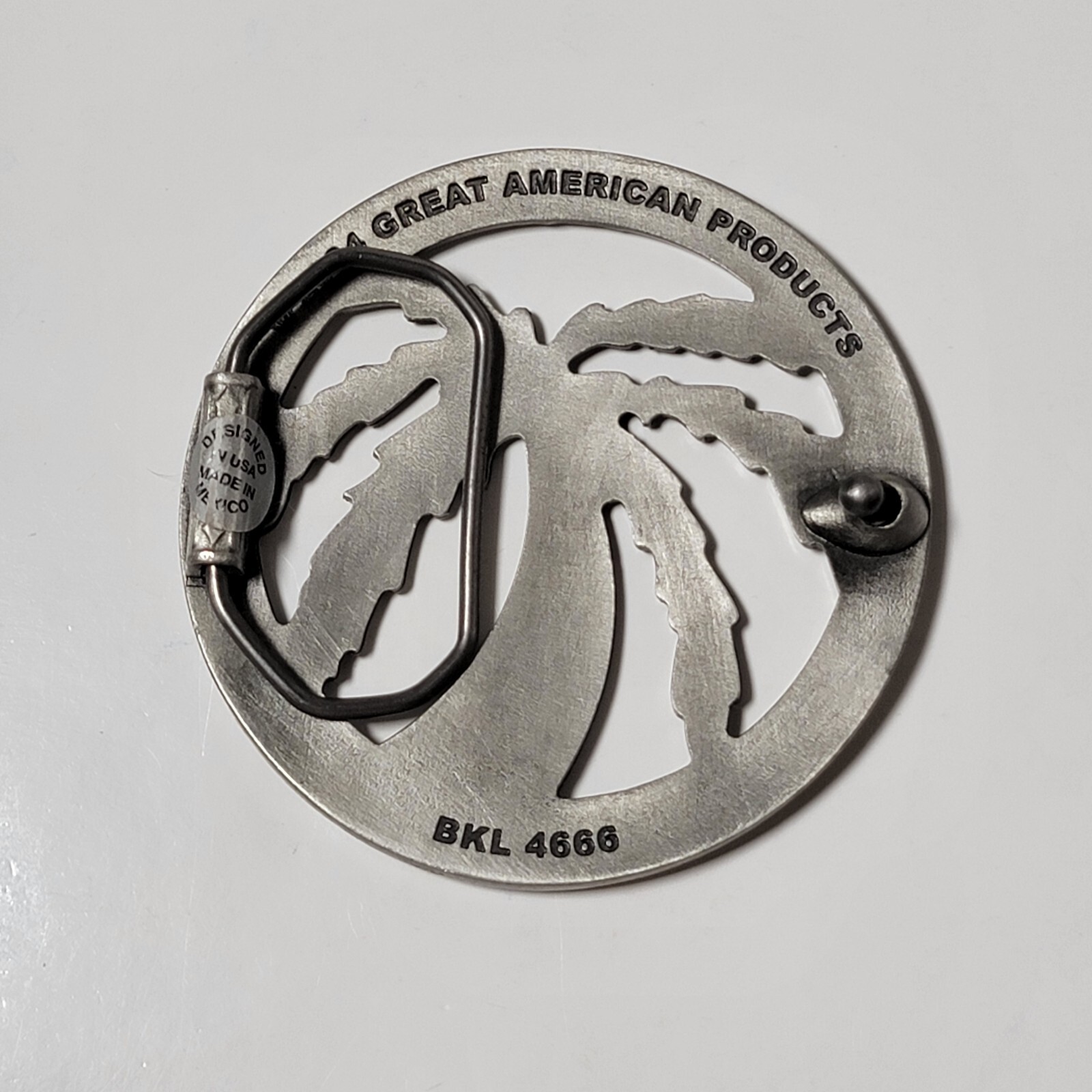2004 Palm Tree Belt Buckle Great American Products BKL 4666