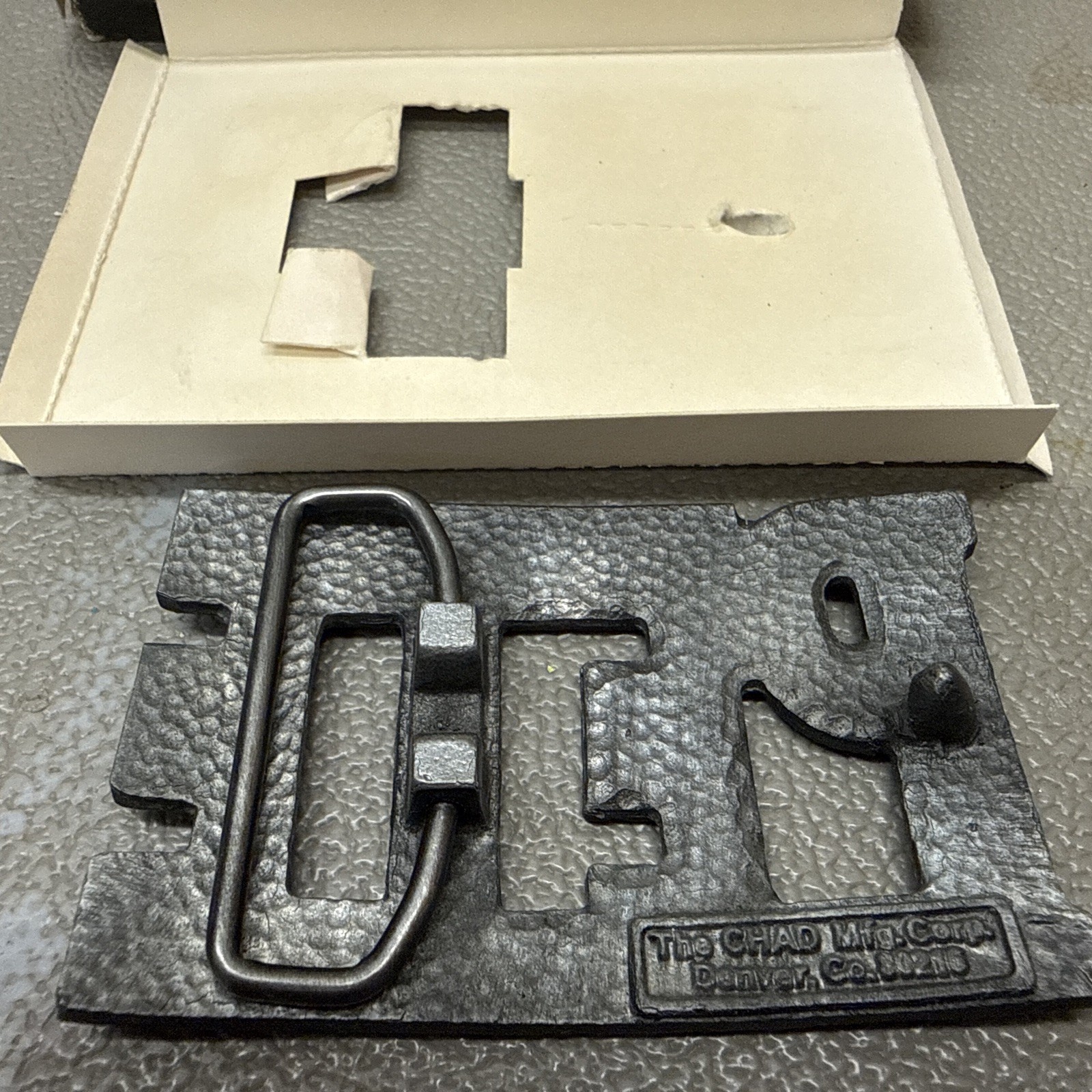 “Pete “ Hand Crafted Buckle – By Chad Mfg Company of Denver Colorado