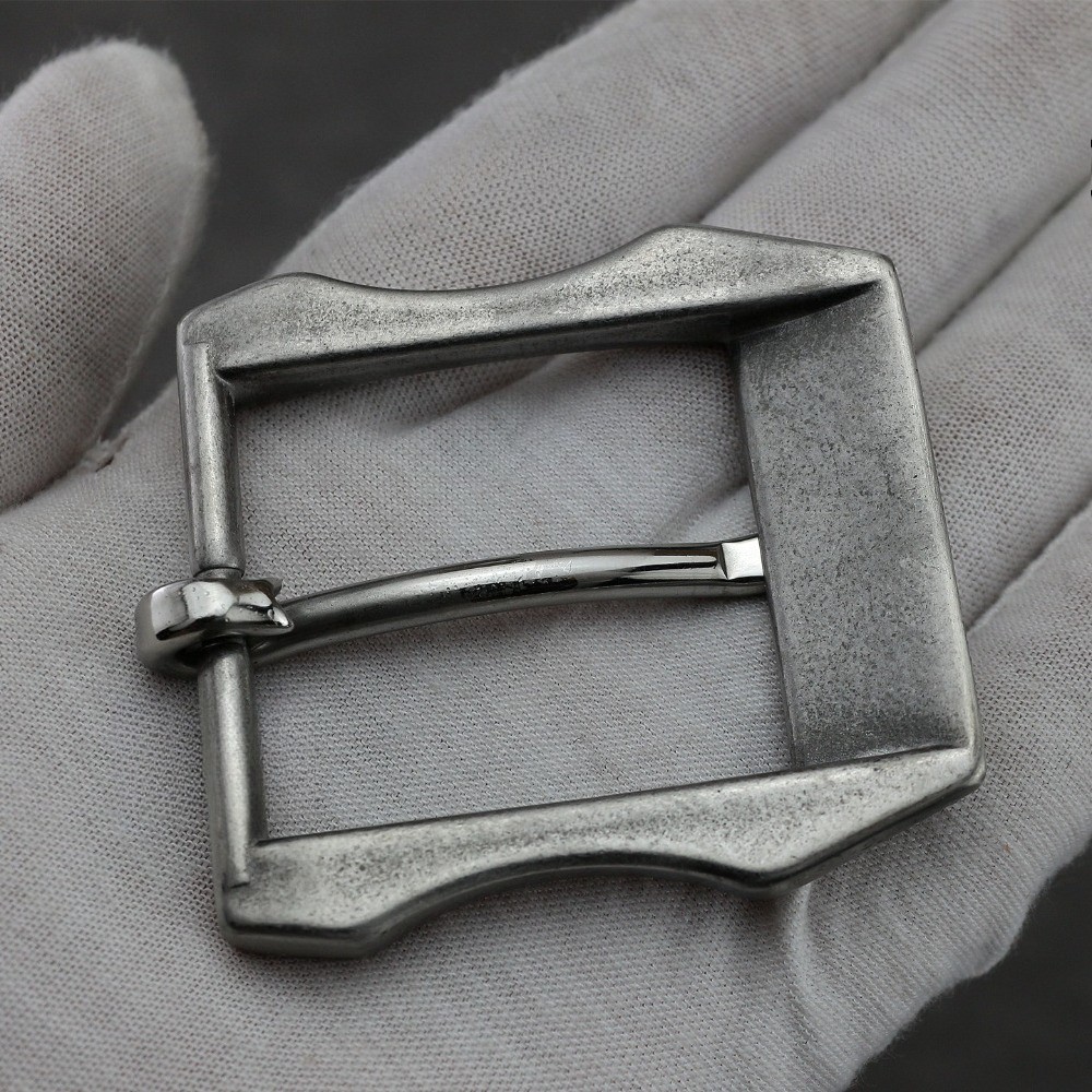 Stainless Steel Single Prong Replacement Belt Buckle Fit 1.5 Inch Wide Belt Chic