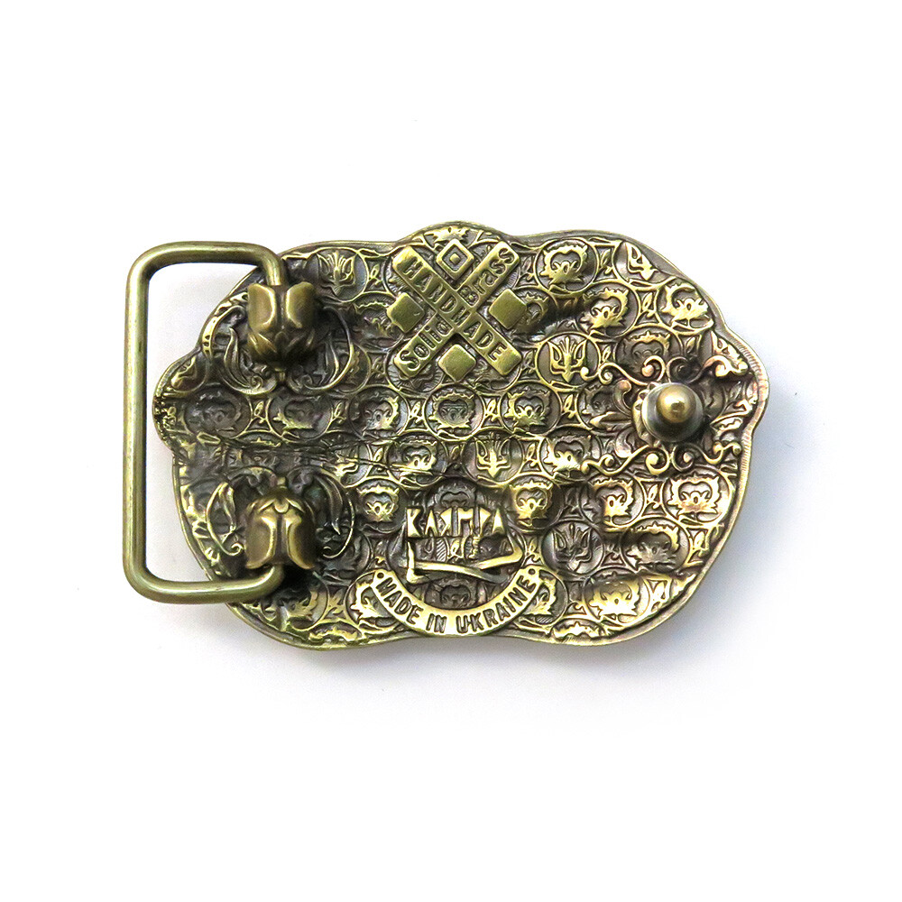 Belt buckle « Tree of life », Ornamental belt buckle, Floral belt buckle