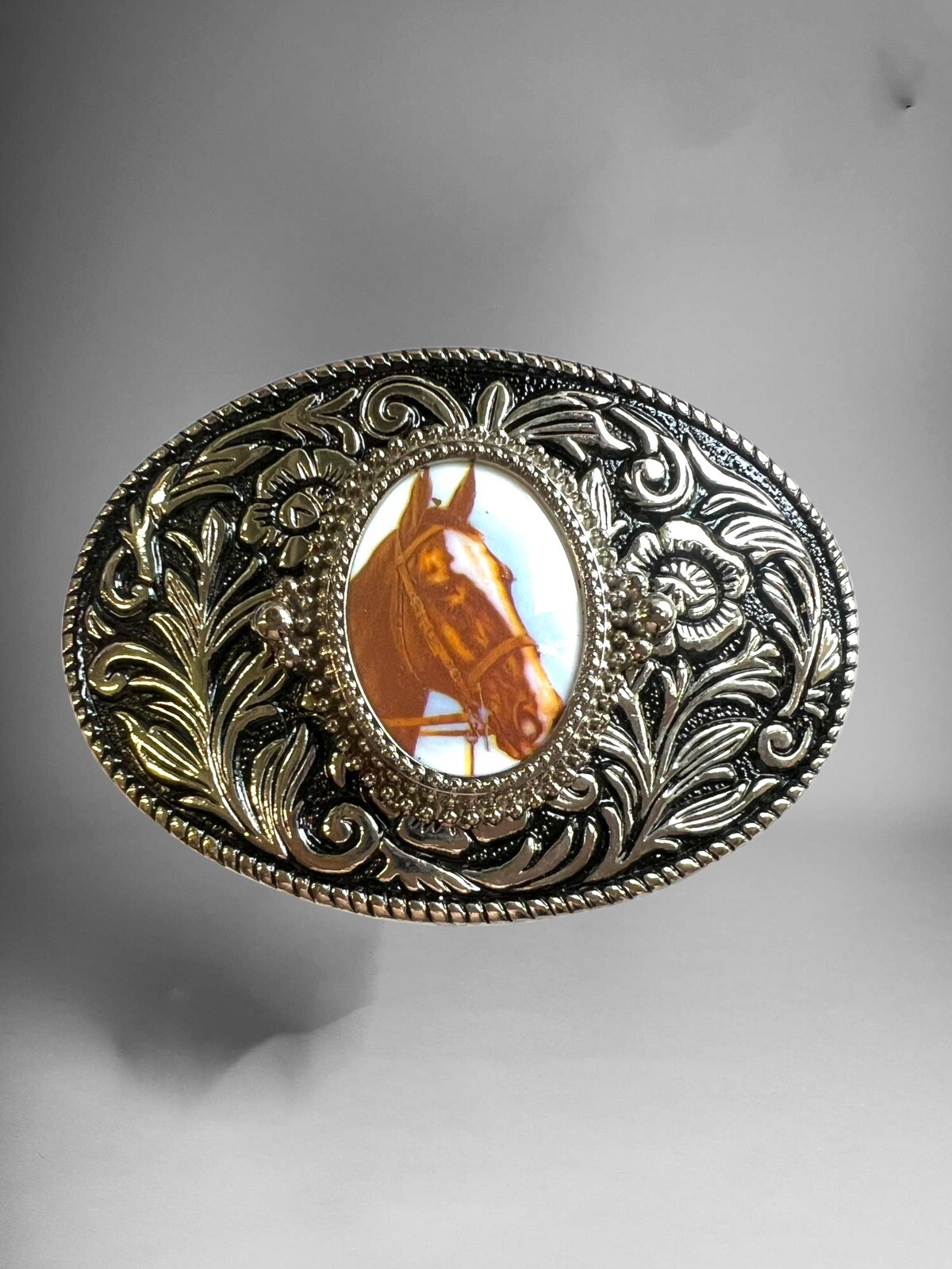 Horse Western Cowboy Belt Buckle Hebilla Vaquera Con Caballo