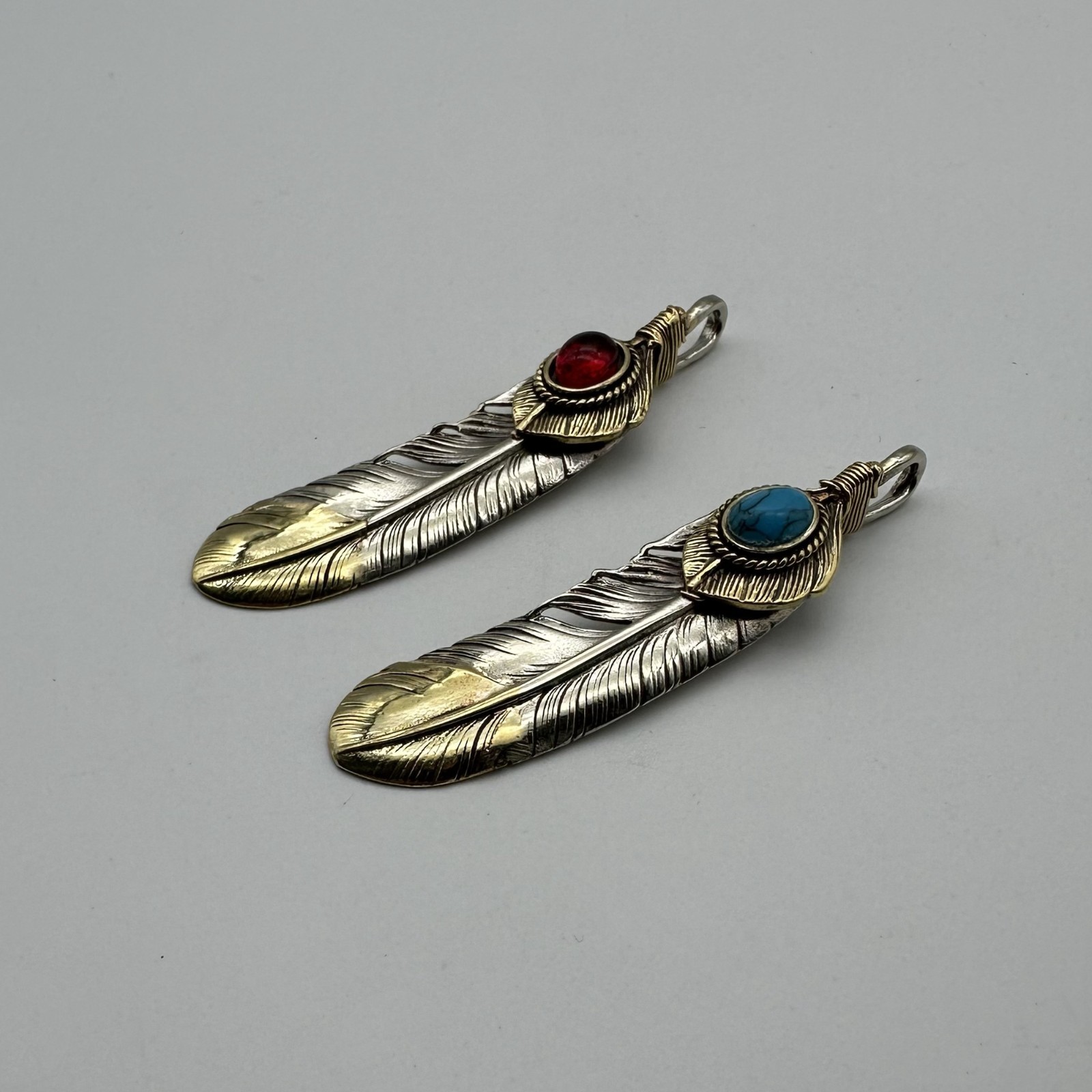 Brass Feather Charm,Necklace DIY Pendants,Keychain Charm,Jewelry Charm lot