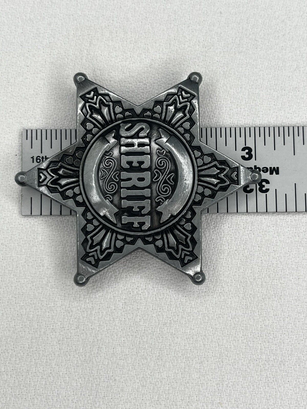 Sheriff Belt Buckle Western Cowboy