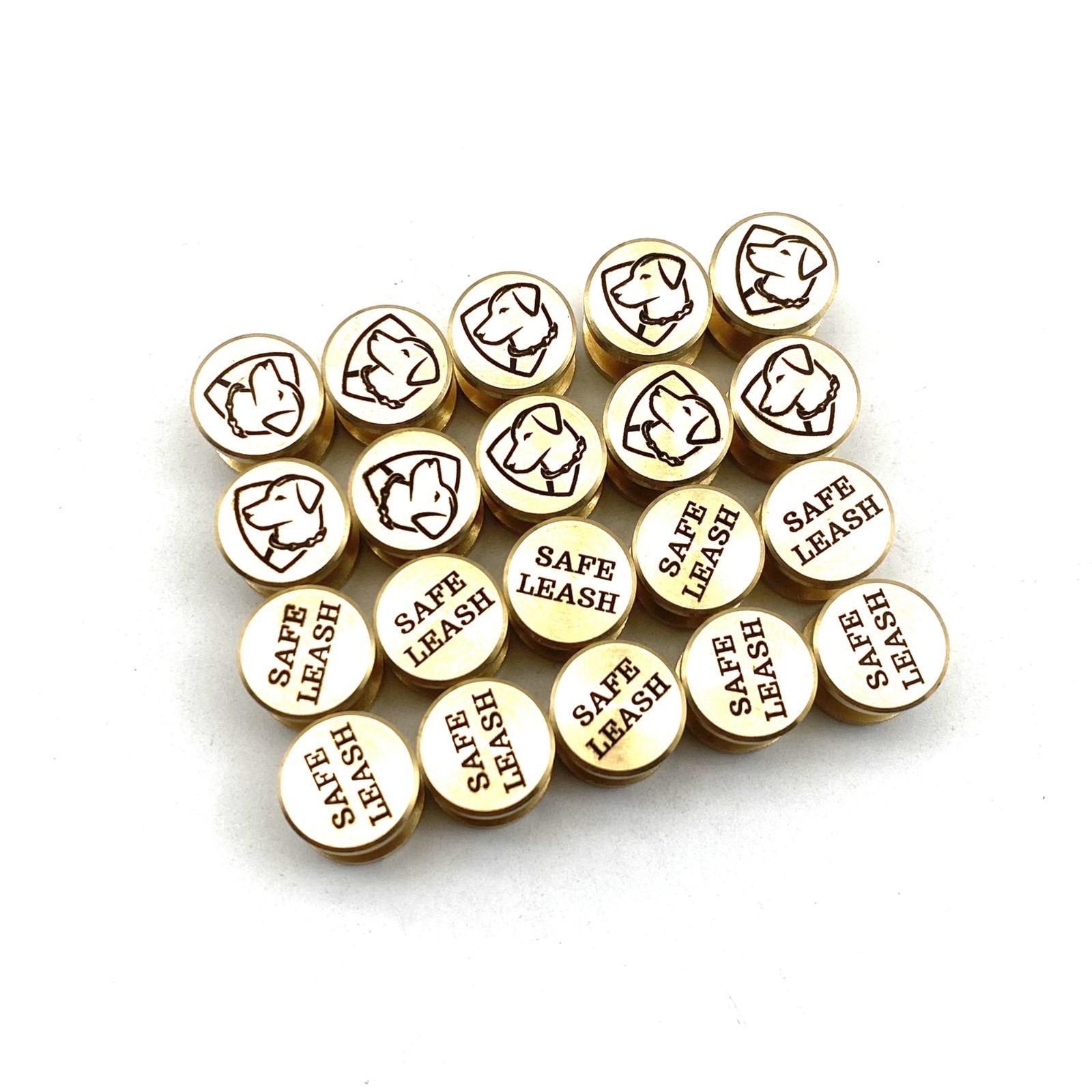 Custom Logo&Text Leather Craft Chicago Screw Rivets Flat Cap 12mm Diameter