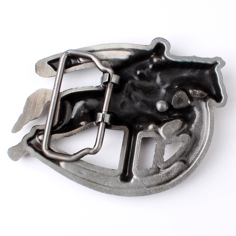 Horse Ridding Men&rsquo;s Belt Buckle Western Cowboy Native American (HRS-05)