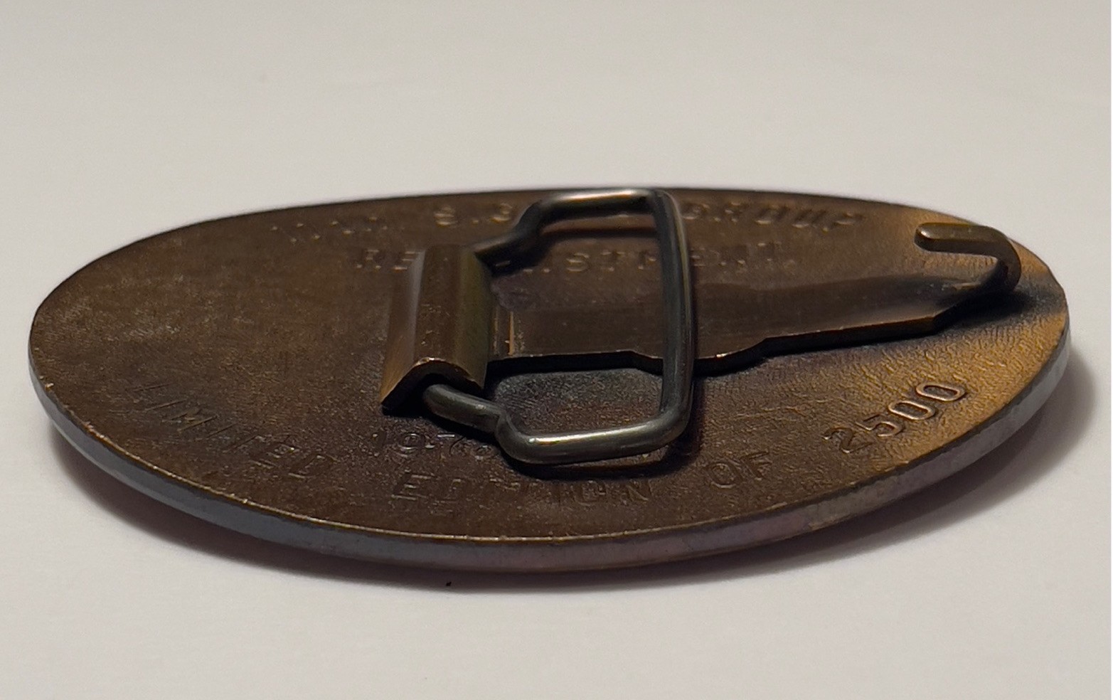 VTG Belt Buckle Fort Huachuca Arizona 11th Signal Group Reenlistment Ltd Edition