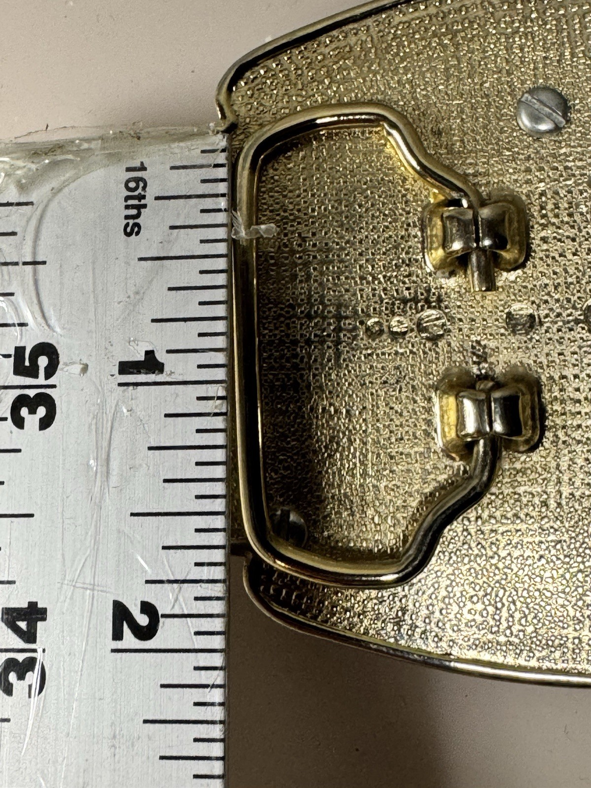 24k GOLD PLATED VINTAGE BELT BUCKLE RARE