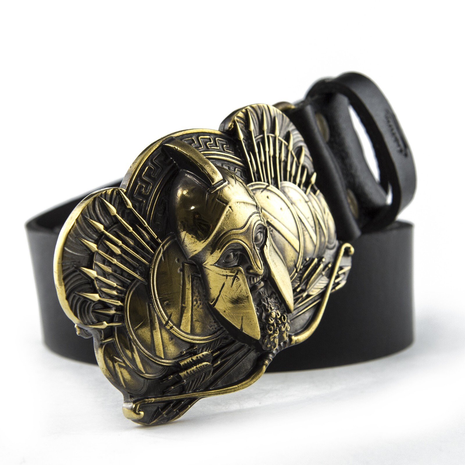 Belt buckle Spartan, Ancient Greece warrior military brass belt buckle