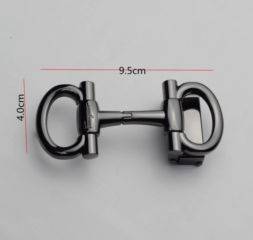 Black Salvatore Ferragamo Unisex Alloy Belt Buckle for 3.5cm leather strap