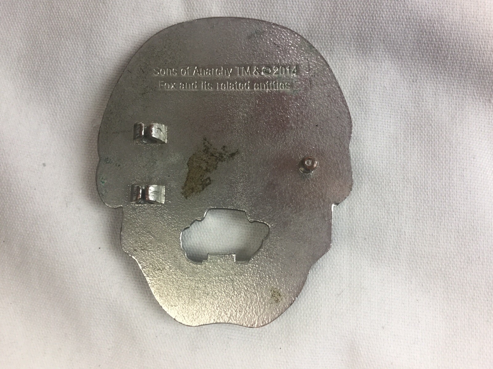 Sons of Anarchy belt buckle AS IS – Missing Metal Loop On Back