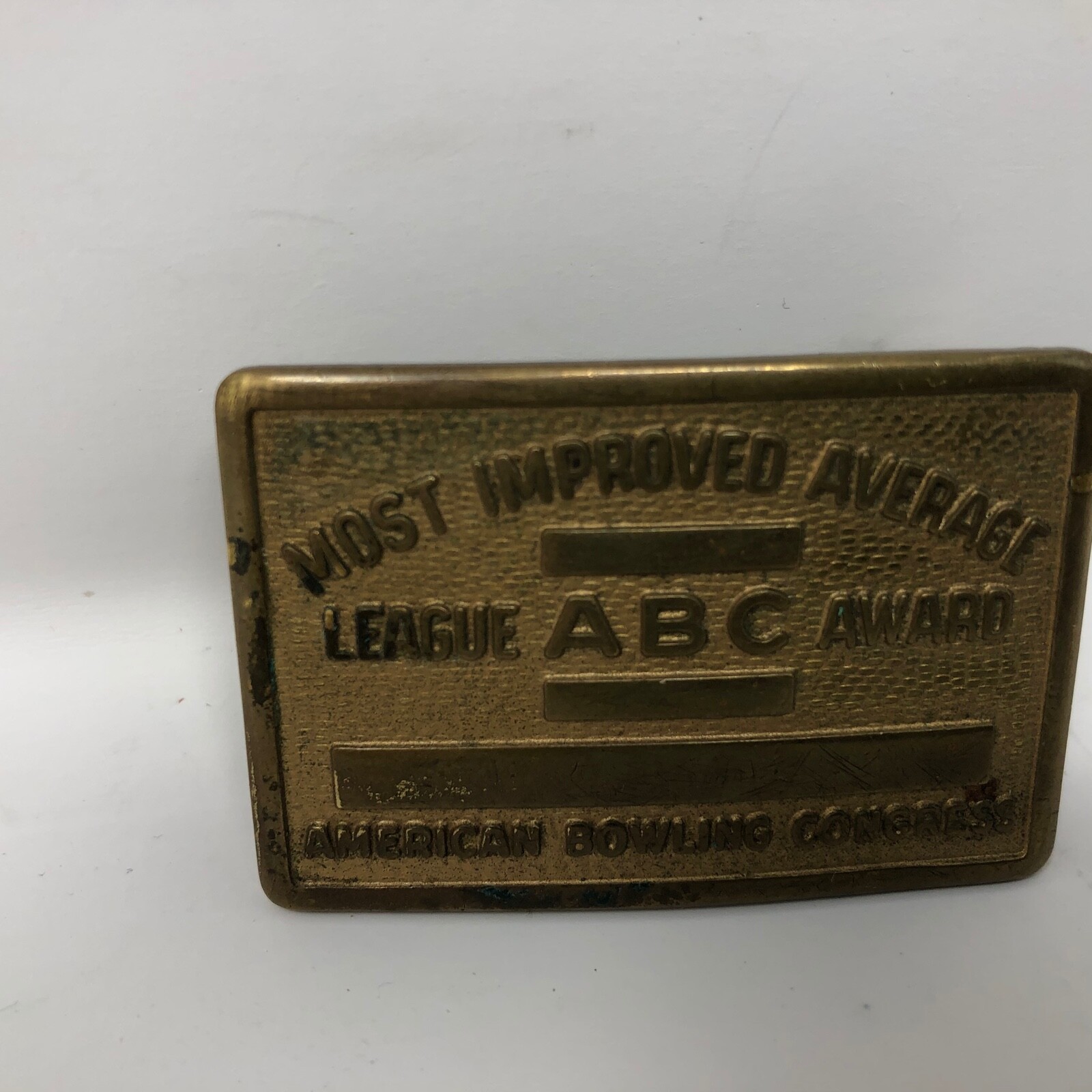 VTG American Bowling Congress Most Improved Average League Award ABC Buckle