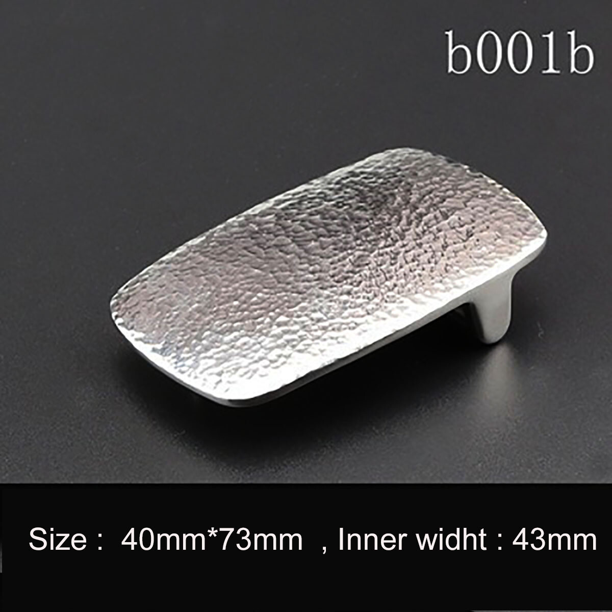 Hammered striation design stainless steel Belt Buckle for Men Women Leathercraft