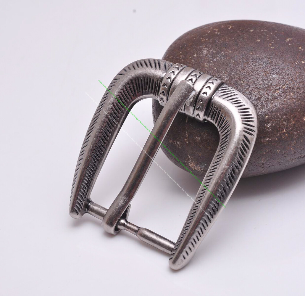 25mm Western Cowboy Rodeo DIY Leathercraft Belt Buckle Loop and Tip 3 Pcs Set