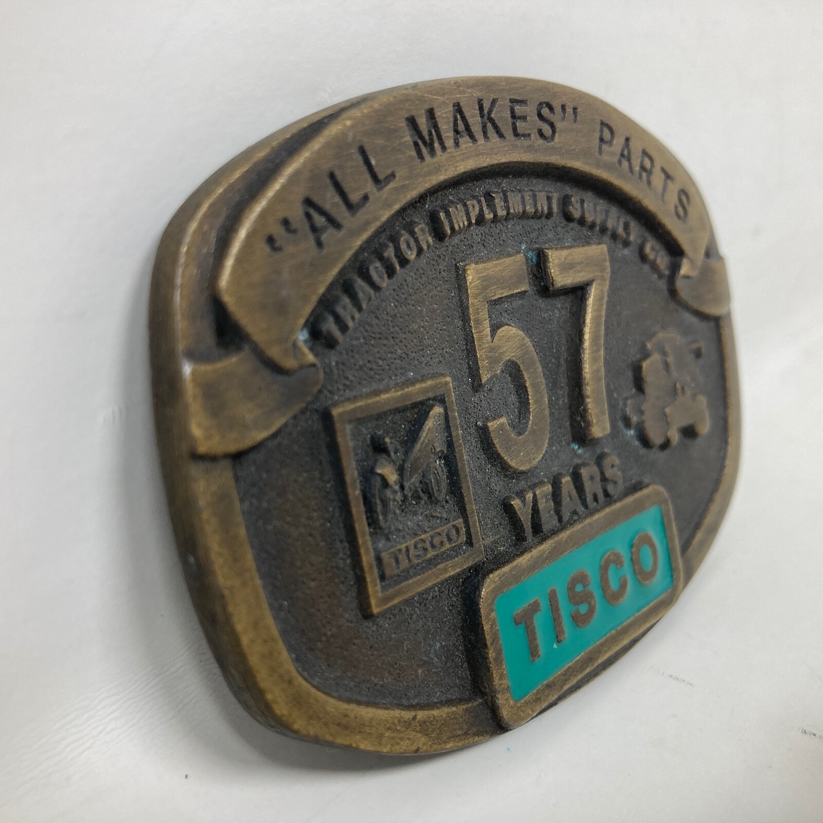 Tisco Spec-Cast Tractor Implement Supply Co 57 Years Limited Edition Belt Buckle