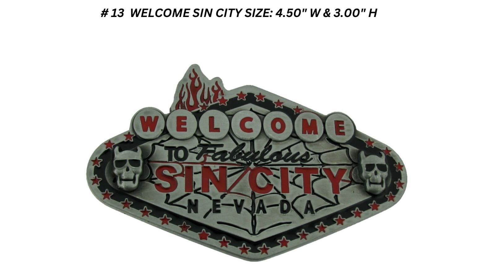 Lucky Dice Las Vegas Raiders Casino Bikers Truckers Western Cowboy Belt buckles