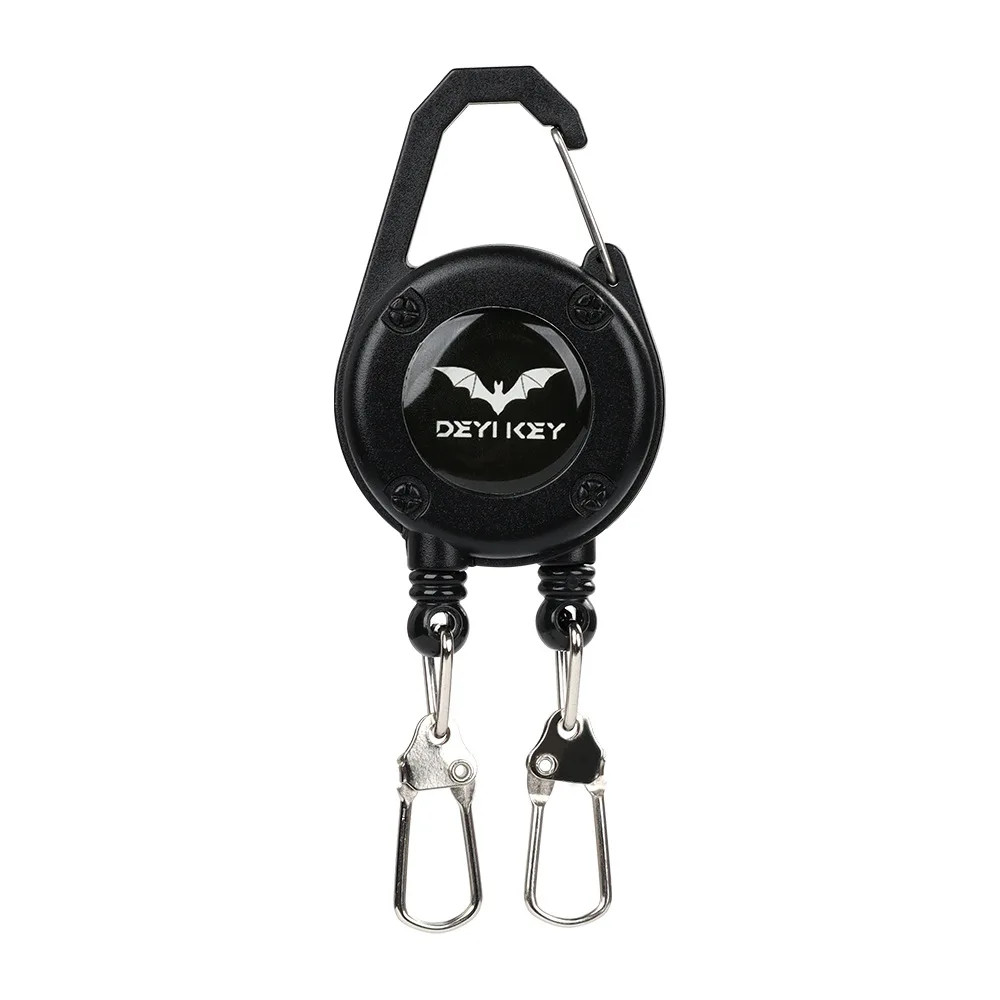 Outdoor double headed clip buckle, work permit hanging buckle, keychain